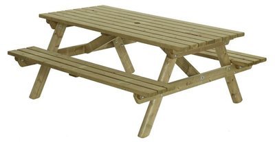 picknicktafel rechthoek rechthoekig kopen 200x160cm buiten