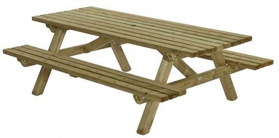 picknicktafel rechthoek rechthoekig kopen 230x160cm buiten