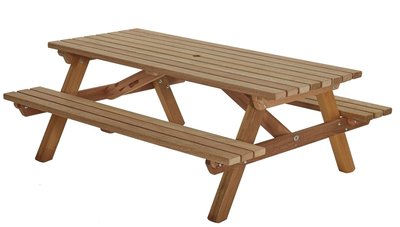 picknicktafel rechthoek rechthoekig kopen 180x160cm buiten