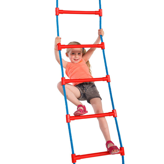 Rood tredes touwladders