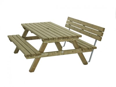 Rugleuning picknicktafel houten picknicktafel rug leuning kopen