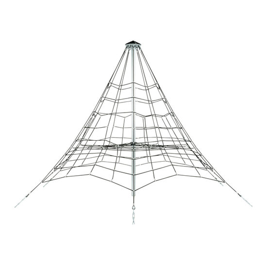 Piramide Net in gewapend touw 3,5m