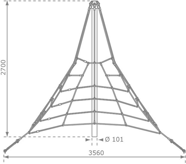 Net Piramide Afmetingen