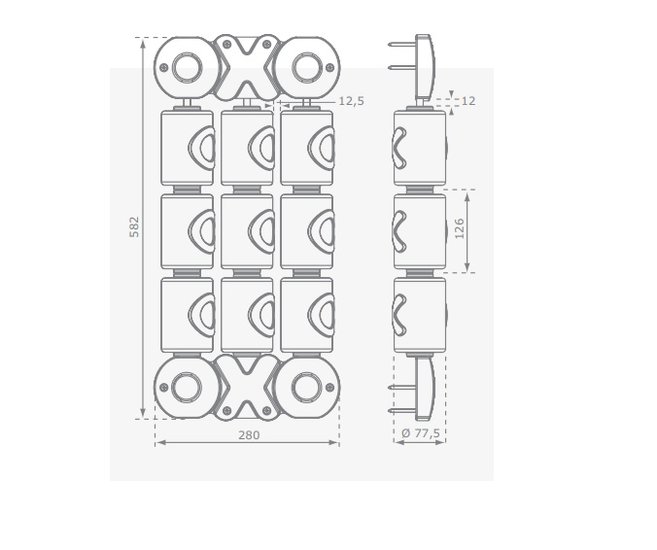 Afmetingen OXO speelset