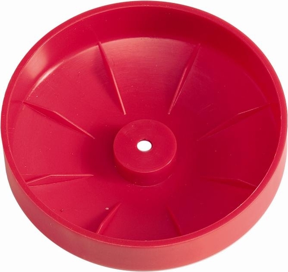 Paalornament Rond kunststof Ø180 mm Rood