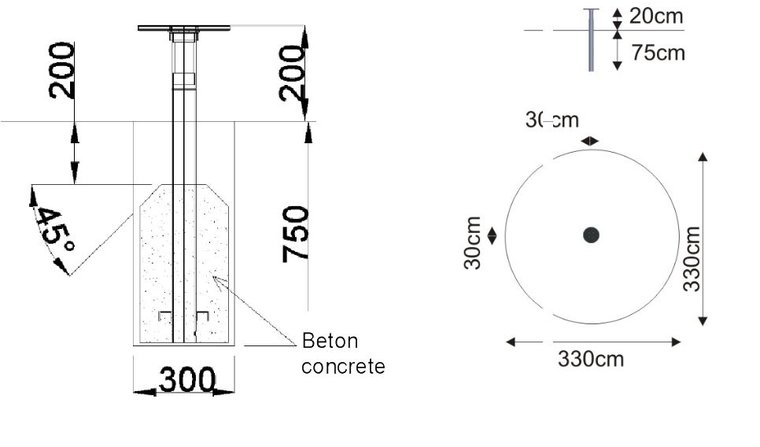 Technische tekening Twister Disc