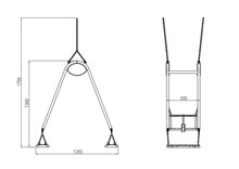 bouw tekening Duo schommel