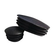 Verzinkte kunststof afdekdoppen zwart &Oslash;40mm