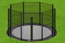 Akrobat Trampoline Primus Flat To The Ground 305 cm met veiligheidsnet Zwart