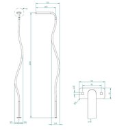 Brandweerstang Wave RVS Openbaar 320 cm