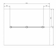 Duikelstang 120 cm Duo Robinia Palen valruimte