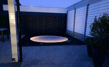 led licht trampoline rond rechthoek