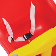 detailfoto van het riempje van de Babyschommel Luxe Premium Groen met PP Touwen