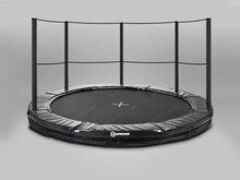 Akrobat Trampoline Primus Inground met half veiligheidsnet 365 cm Zwart