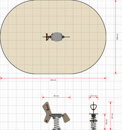 afmetingen veerdier speeltoestel speelplaats speeltuin camping
