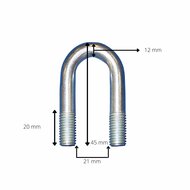 U-bout M12 45mm afmetingen 