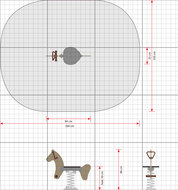 afmetingen tekening veertoestel explore horse