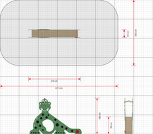 afmetingen tekening glijbaan explore dino