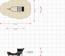 afmetingen tekening piraten schip boot