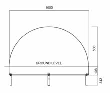 rvs speel dome afmetingen 