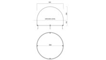 rvs speel dome afmetingen 50cm 