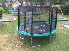 Akrobat Trampoline Orbit Above Ground 300 cm met veiligheidsnet groen