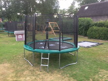 Akrobat Trampoline Orbit Above Ground 300 cm met veiligheidsnet groen