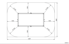 Europlay Lariks houten zandbak 190 x 370 cm openbaar gebruik kopen