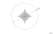 tekening met vrije zone van het Europlay Piramidenet Pluto 2,5 M