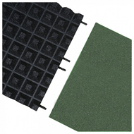 Rubberen Speelplaats Tegel EPDM&nbsp;50x50x4,5cm Groen