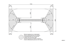 tekening met vrije ruimtes van het Europlay Avonturenpad Wiebelbrug