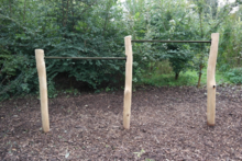 Robinia duikelrek Duo 80, 90, 100, 120, 125, 135 en 150 cm op maat Basic met zwarte duikelstangen