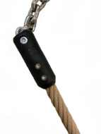 Eindstuk met kettingaansluiting - voor bevestiging touw aan ketting