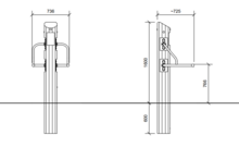 Parallel Bars Inclusieve sport afmetingen