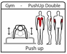 Robinia fitnesstoestel PushUp Double uitleg oefeningen