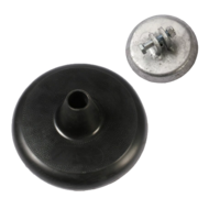 Schotelschommel Rubber Zwart zonder touw