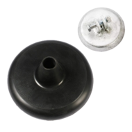 Schotelschommel Rubber Zwart zonder touw