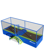 trampoline speeltoestel vierkant 2