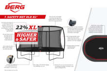 Berg Grand Champion** Trampoline 520 x 345 cm grijs met veiligheidsnet Deluxe XL