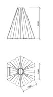 afmetingen speelhuisje tipi hexagon