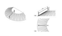 Afmetingen Robinia Fast-rope voor Talud 2.5 Meter