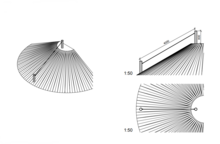 Afmetingen Robinia Fast-rope voor Talud 4 Meter