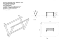 Afmetingen vrije ruimte Robinia Balancewave brug