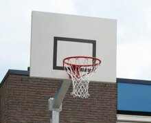 Stalen Basketbalring Oranje Incl. Net