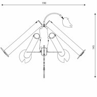 afmetingen vanaf boven Robinia balanceerbalk Dierenpret - giraf