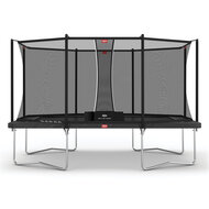 Berg Ultim Favorit Trampoline 410 x 250 cm  incl. Safetynet Comfort grijs