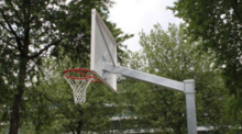 Foto basketbalpaal voorsteek 120