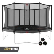 erg Favorit Levels Trampoline &Oslash;430 cm met veiligheidsnet Comfort Zwart