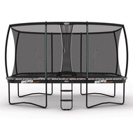 Berg Ultim Pro Bouncer Regular Trampoline 500 x 300 Grijs + Safety Net DLX XL