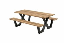 Picknicktafel Hardhout Metalen Frame 200x160cm 